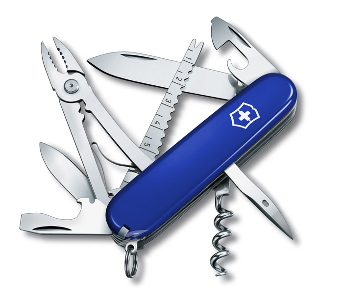 Angler Blue Swiss Army Knife