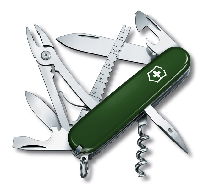 Angler Green Swiss Army Knife
