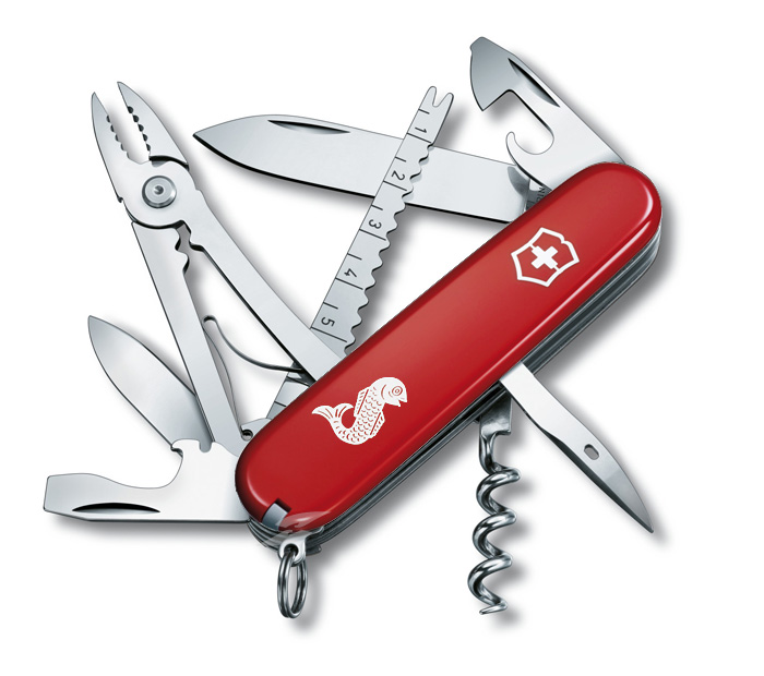 Angler Red Swiss Army Knife