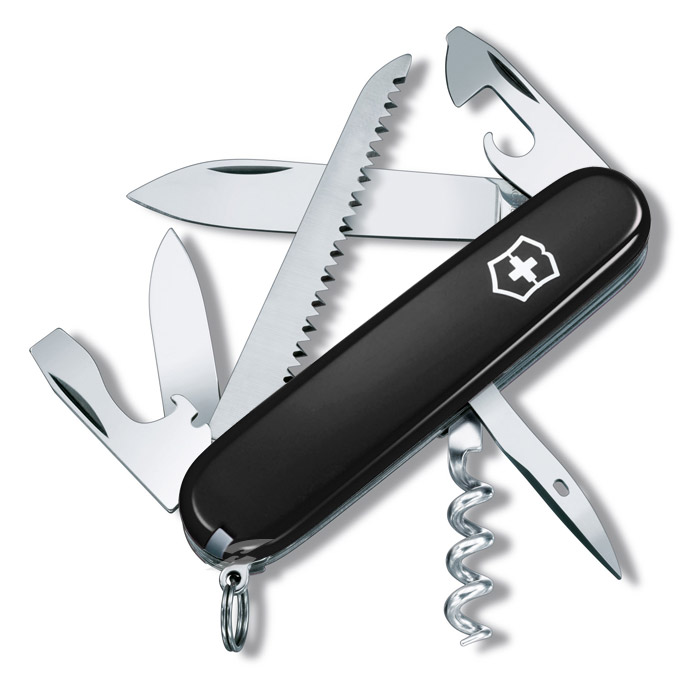 Camper Black Swiss Army Knife