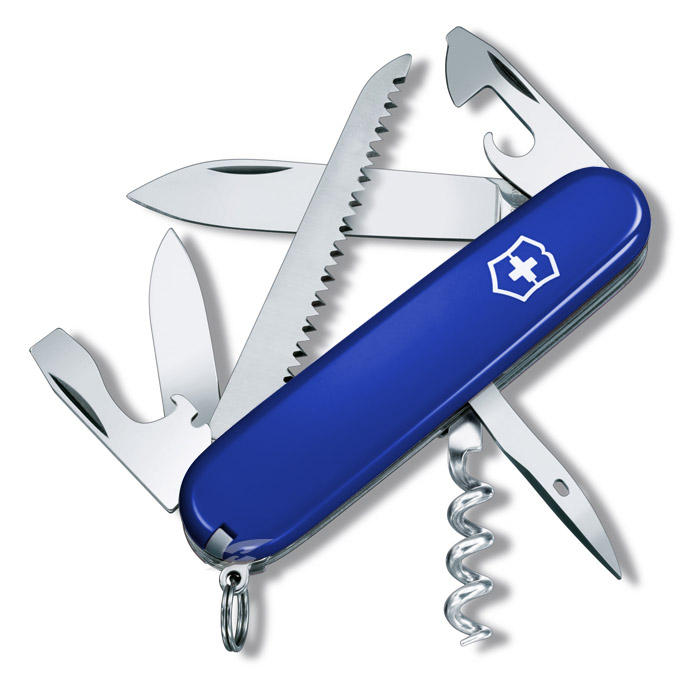 Camper Blue Swiss Army Knife