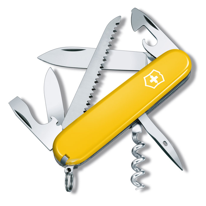 Camper Yellow Swiss Army Knife