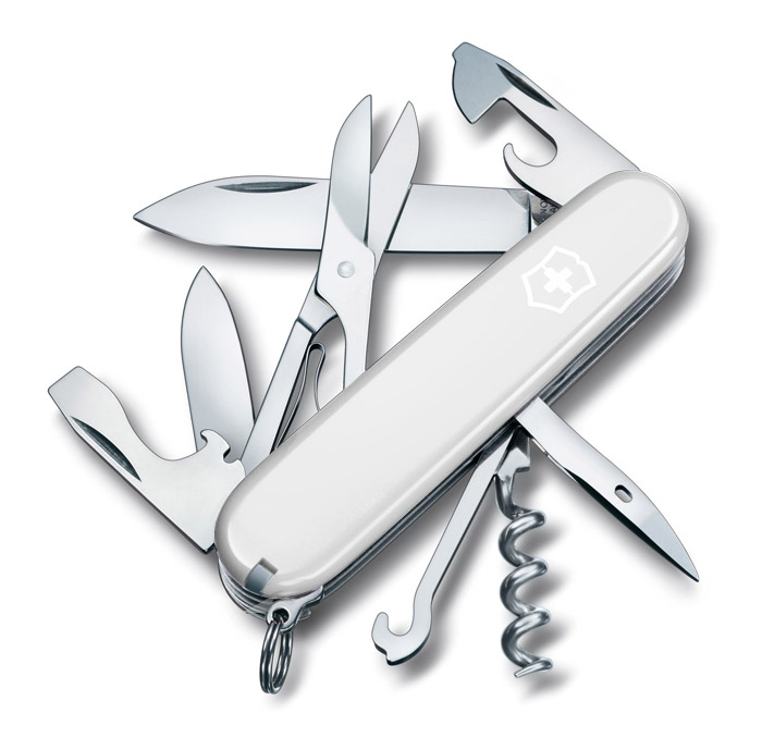 Climber White Swiss Army Knife