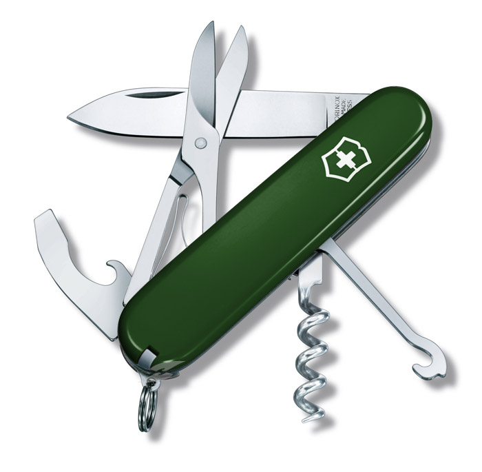 Compact Green Swiss Army Knife