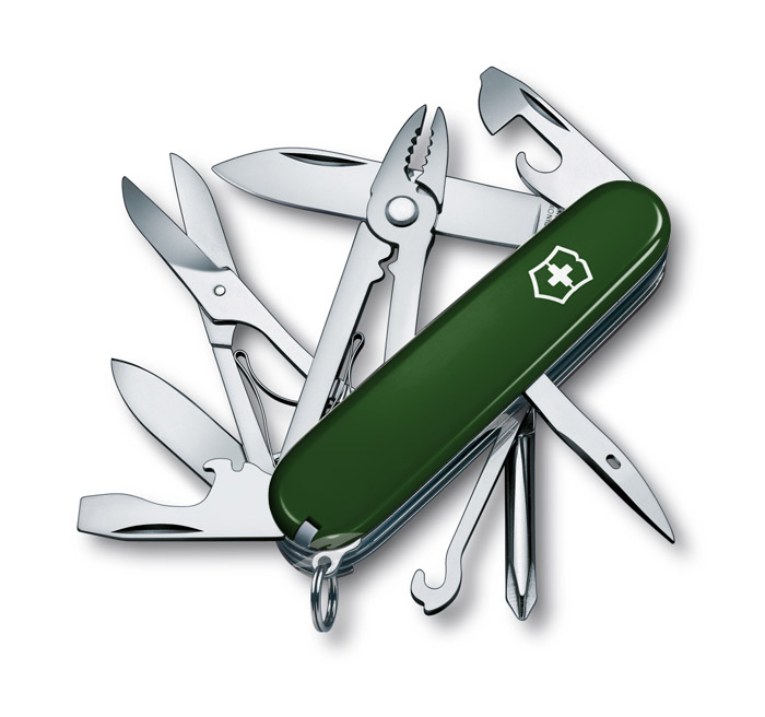 Deluxe Tinker Green Swiss Army Knife