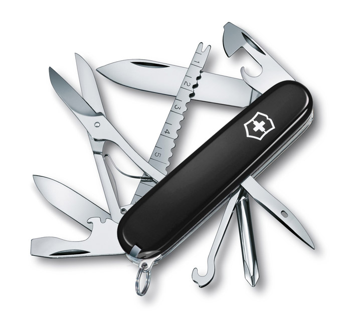 Fisherman Black Swiss Army Knife