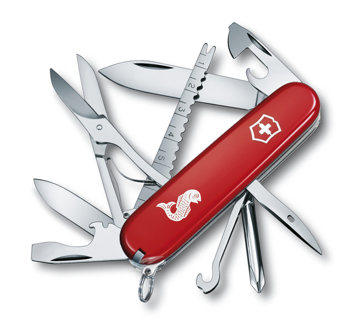 Fisherman Red Swiss Army Knife