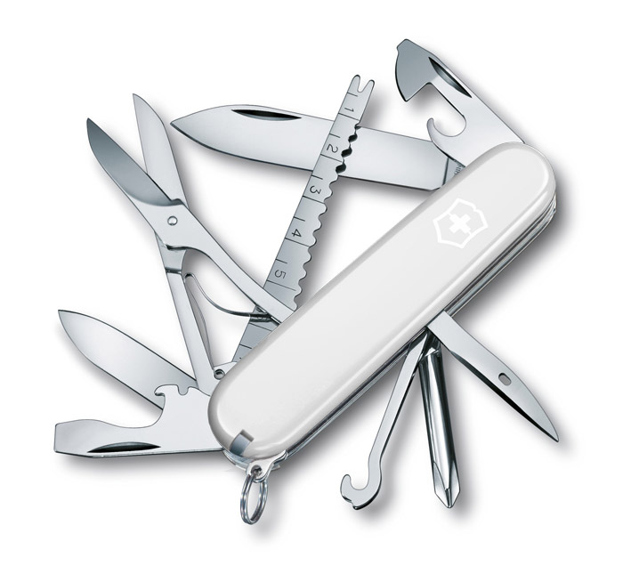 Fisherman White Swiss Army Knife