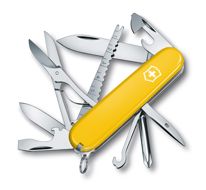 Fisherman Yellow Swiss Army Knife