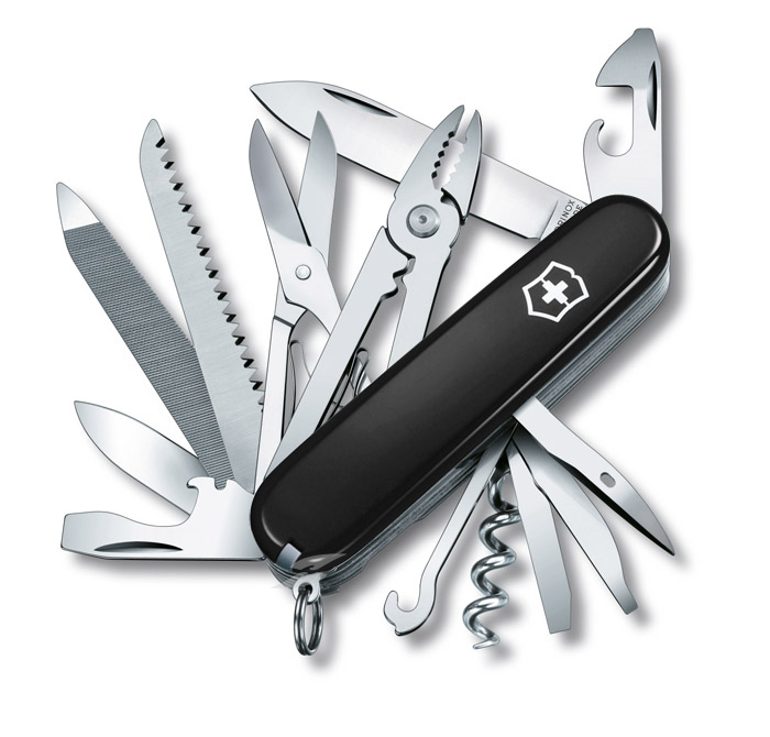 Handyman Black Swiss Army Knife