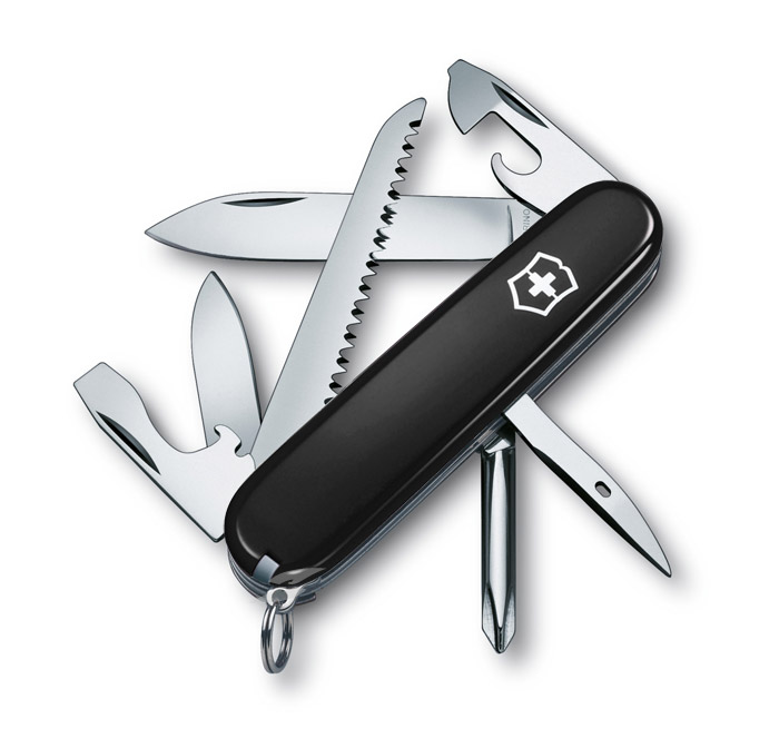 Hiker Black Swiss Army Knife