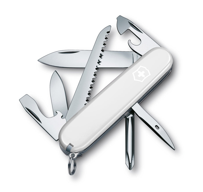 Hiker White Swiss Army Knife