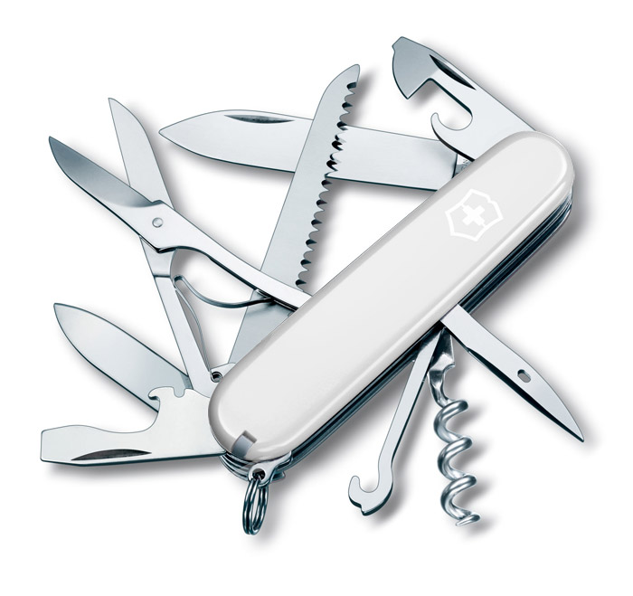 Huntsman White Swiss Army Knife