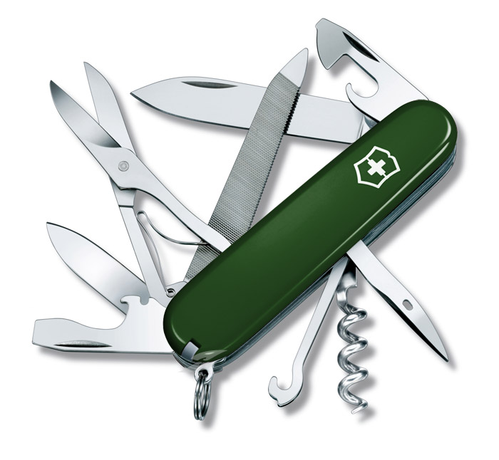 Mountaineer Green Swiss Army Knife