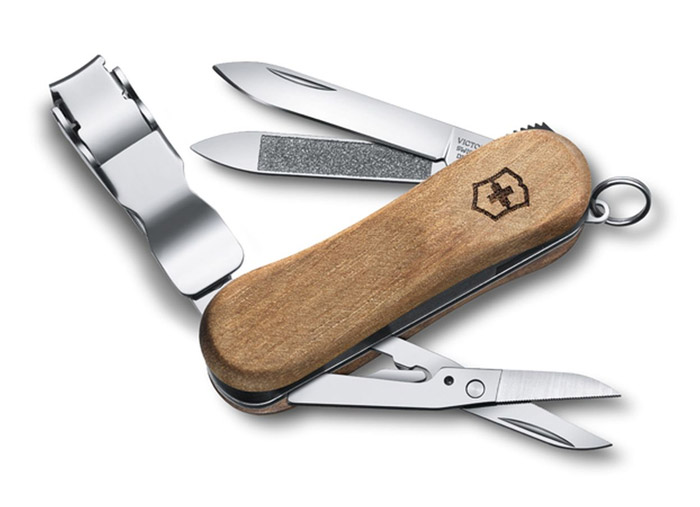 Nail Clip 580 Wood Swiss Army Knife