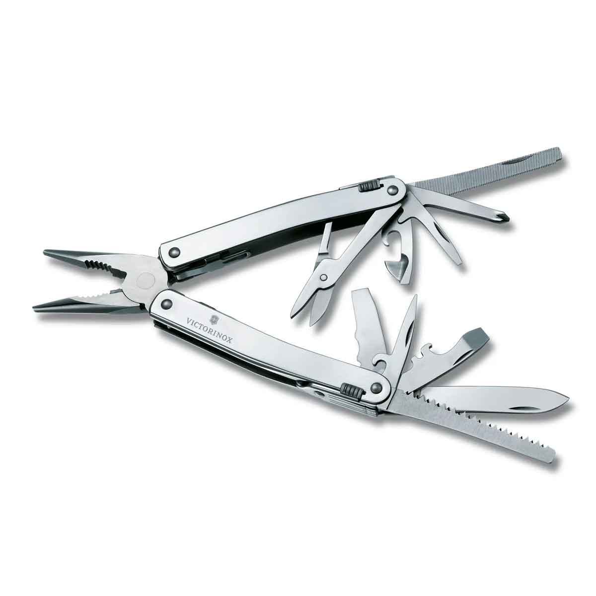 SwissTool Spirit X Plus Ratchet Pliers Opened