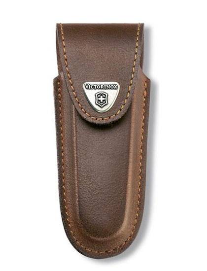4-6 Layer Brown Leather Belt Pouch XL