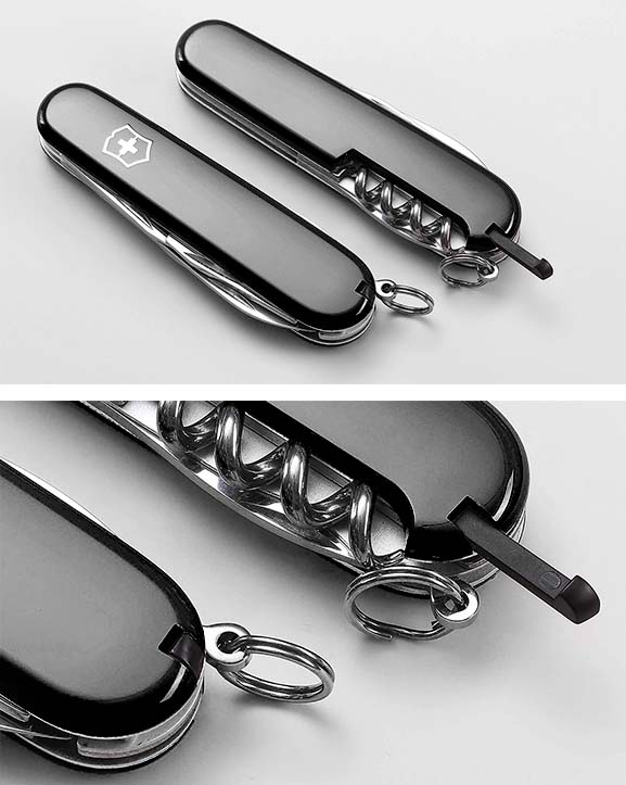 Black toothpick and tweezers