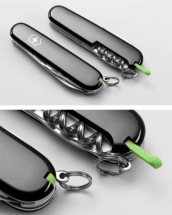 Green toothpick and tweezers