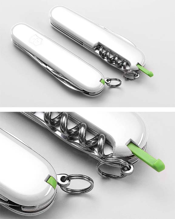 Green toothpick and tweezers