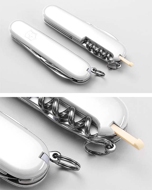 Grey toothpick and tweezers
