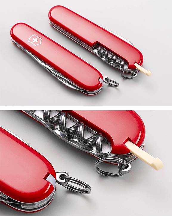 Grey toothpick and tweezers